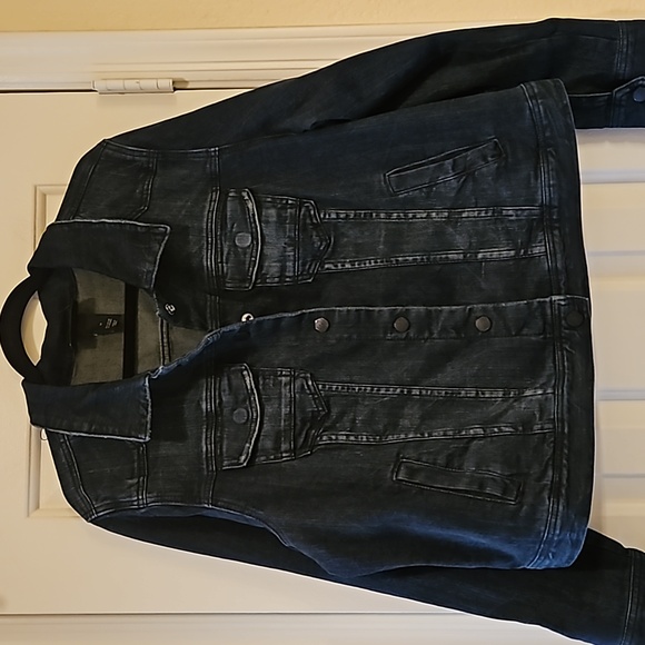 Lane Bryant Dark Blue Short Jean Jacket Size 22 - Picture 2 of 8